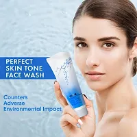 Ozone Perfect Skin Tone Face Wash and Glow4Sure Sunscreen Lotion with SPF PA+++ (Each, 100ml/gm) Combo Pack-thumb1