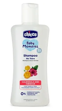 Chicco Baby Moments No Tears Shampoo 200ml with Talcum Powder (150 gm) Combo of 2 Items-thumb2