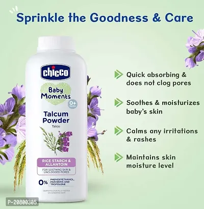 Chicco Baby Moments No Tears Shampoo 200ml with Talcum Powder (150 gm) Combo of 2 Items-thumb2