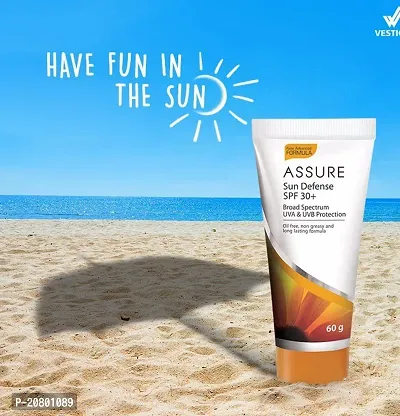 Assure Broad Spectrum UVA and UVB Protection SPF 30+ Sun Defense Cream (60g) Pack of 1-thumb3
