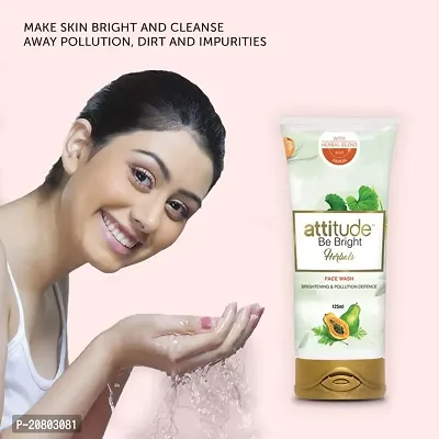 Attitude Be Bright Herbals Face Wash for Brightening and Pollution Defence (100ml)-thumb3