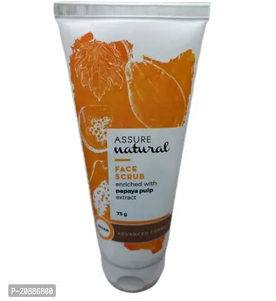 Assure Natural Face Scrub enriched with Papaya Pulp Extract (75g)