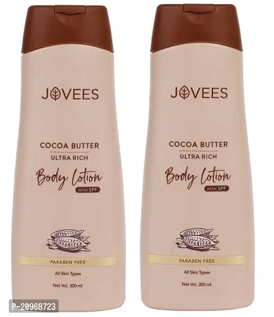 Jovees Herbal Cocoa Butter Ultra Rich Body Lotion (300ml) Pack of 2