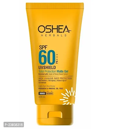 Oshea Herbals UVSHIELD Total Protection Matte Gel SPF-60 PA+++ , 60 GRAM