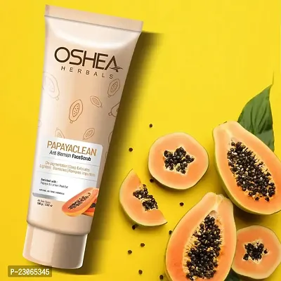 OSHEA Herbals Papayaclean Anti Blemish Face Scrub 100g and Anti Blemish Serum 30ml - Combo of 2 Items-thumb3