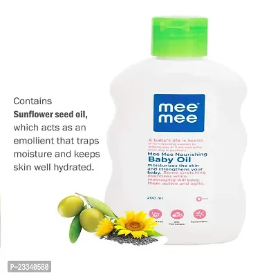 Mee Mee Gentle Baby Bubble Bath 200ml and Nourishing Baby Oil 200ml with Mild Toddler Berry Flavour Toothpaste 12M+ (70g) - Combo of 3 Items-thumb5