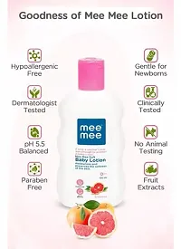 Mee Mee Soft Baby Body Lotion 500ml with Moisturising Baby Soap 75g and Mild Toddler Berry Flavour Toothpaste 12M+ (70g) - Combo of 3 Items-thumb1