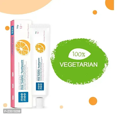Mee Mee Fresh Feel Baby Powder 200g with Moisturising Baby Soap 75g and Mild Toddler Orange Flavour Toothpaste 12M+ (70g) - Combo of 3 Items-thumb3