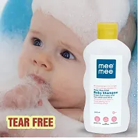 Mee Mee Mild Baby Shampoo 200ml with Moisturising Baby Soap 75g and Mild Toddler Orange Flavour Toothpaste 12M+ (70g) - Combo of 3 Items-thumb1