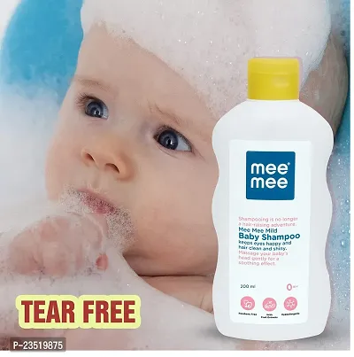 Mee Mee Mild Baby Shampoo 200ml with Moisturising Baby Soap 75g and Mild Toddler Orange Flavour Toothpaste 12M+ (70g) - Combo of 3 Items-thumb2