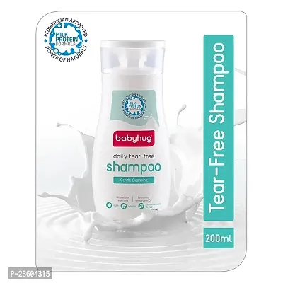 Babyhug Milk Protein Daily Tear Free Shampoo (200ml) with Talc Free Dusting Powder 200gm - Combo of 2-thumb3
