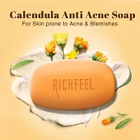 Richfeel Naturals Anti Acne Calendula Soap (75g) Pack of 4-thumb1