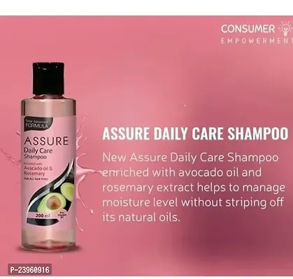 Assure Daily Care Shampoo 200ml and Hair Oil 200ml with Free 1 Puff Blender Sponge - Combo Pack-thumb3
