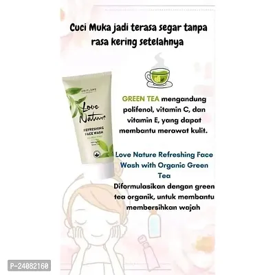 Oriflame Love Nature Refreshing Green Tea Face Wash (50ml) Pack of 2-thumb4