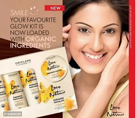 Oriflame Love Nature Radiance Face Kit with Milk Honey and Turmeric (425 gm/ml)-thumb3