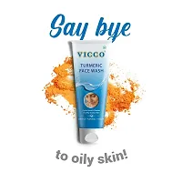 Vicco Turmeric Face Wash for Acne  Pimple (2x70g) with Turmeric Skin Cream with Sandalwood (70g) - Combo of 3-thumb2