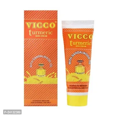 Vicco Turmeric Face Wash for Acne  Pimple (2x70g) with Turmeric Skin Cream with Sandalwood (2x70g) - Combo of 4-thumb3