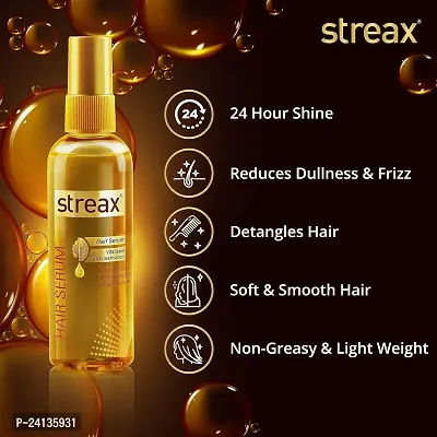 Streax Hair Serum for Women Men Vitalized with Walnut Oil Instant Shine  Smoothness (100ml) Pack of 3-thumb4