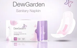 Dew Garden Sanitary Napkin with Wings (10 Pcs - 6 Day Pads and 4 Night Pads) Pack of 2-thumb2