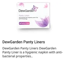Dew Garden Sanitary Napkin with Wings (10 Pcs - 6 Day Pads and 4 Night Pads) and Dew Garden Panty Liners (12 Panty Liner) - Combo Pack-thumb1