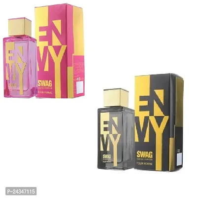 Envy Swag Pour Femme Eau De Parfum with Swag Pour Homme Eau De Parfum (Each, 100ml) Combo of 2-thumb0