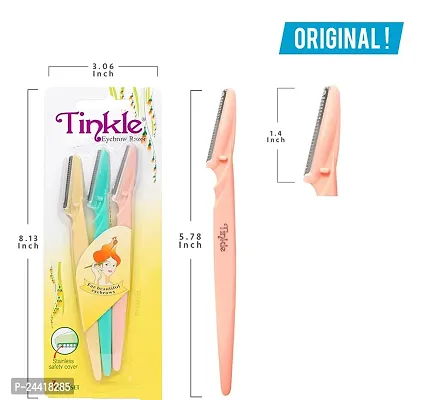 Tinkle Women Facial Razors Instant  Painless Hair Remover Eyebrow Razor (3 Pc Set) Pack of 3-thumb2