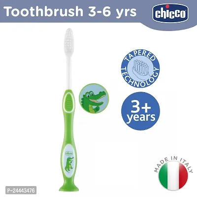 Chicco Toothbrush for (3-8 Yrs Kids) Pack of 2 with Mix Fruit Toothpaste 50g (12m+) - Combo of 3-thumb2
