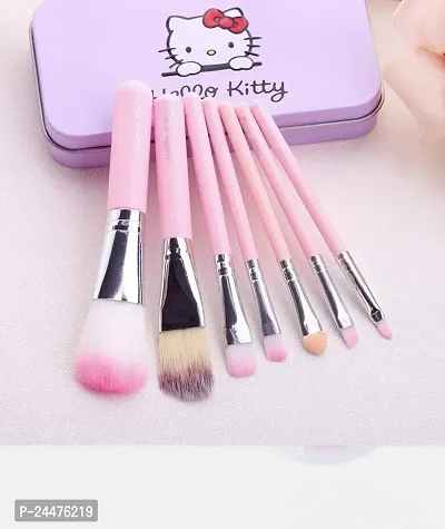 Hello Kitty Beauty Makeup Brush Set of 7 (Pink)-thumb0