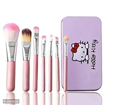 Hello Kitty Beauty Makeup Brush Set of 7 (Pink)-thumb2