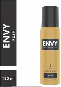 Envy Rush Long Lasting Perfume Deodorant Spray Blended with Rich French Fragrance (120ml) Pack of 2-thumb1