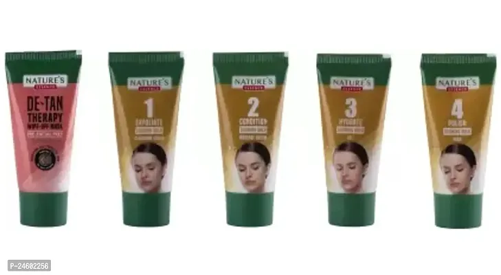Nature's Essence Glowing Gold Facial Kit  (5 x 15 g)-thumb2