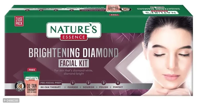 Nature's Essence Brightening Diamond Facial Kit (3 Use Pack) 75g-thumb0