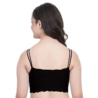 VISH2RV Women's Net Bralette Lightly Padded Lace-up Seamless Wire Regular Bra for Women  Girls-thumb1