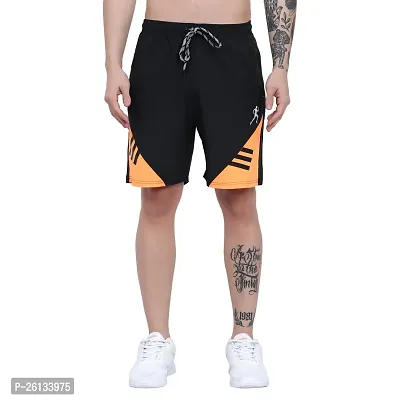 VISH2RV Men's Running Shorts, Men's Cycling Shorts, Gym Shorts with Zipper Pocket Both Sides Pack of 2 (XL, Orange)-thumb4
