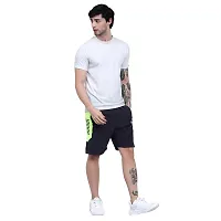 VISH2RV Men's Running Shorts, Men's Cycling Shorts, Gym Shorts with Zipper Pocket Both Sides (XXL, Green)-thumb1