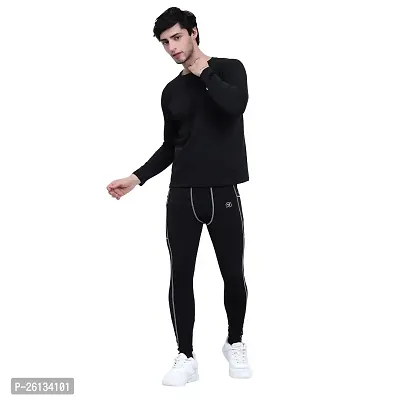 VISH2RV Full Sleeve Compression T-Shirt - Athletic Base Layer Tights for Fitness-thumb4