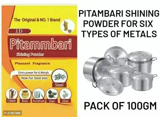 Pitambari Shining Powder For Six Types Of Metals 100Gm-thumb0