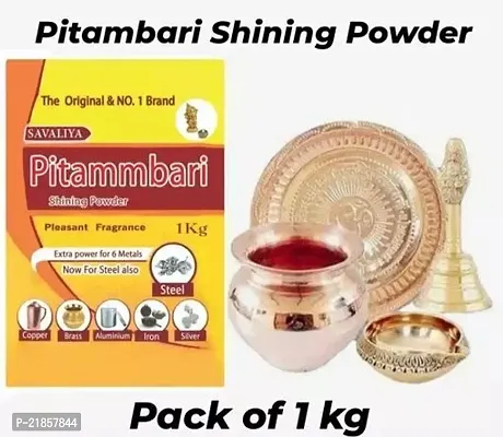 Pitambari Shining Powder 1 Kg For 6 Metals Copper Brass Aluminium Iron Silver Steel