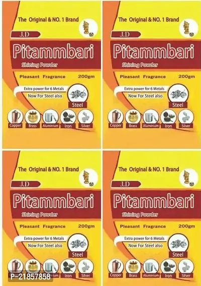 Pitambari Shining Powder For Brass Copper And Aluminum Articles 800G Dishwashing Detergent