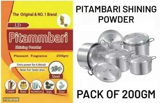 Pitambari Shining Powder For Brass Copper And Aluminum Articles 200Gm Dishwashing Detergent