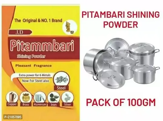 Pitambari Shining Powder For Brass Copper And Aluminum Articles 100Gm Dishwashing Detergent