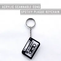 AVESTA GIFT STORE Acrylic Scannable Tape Customized Song Spotify Plaque Keychain For Bike Key, Bag, Cycle Lock Key, House Keys, Car Key, Romantic Couple and other Occasion (4 CM x 6 CM)-thumb3