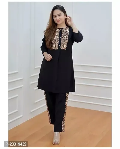 Women Stylish Cotton Kurta Bottom Set-thumb0