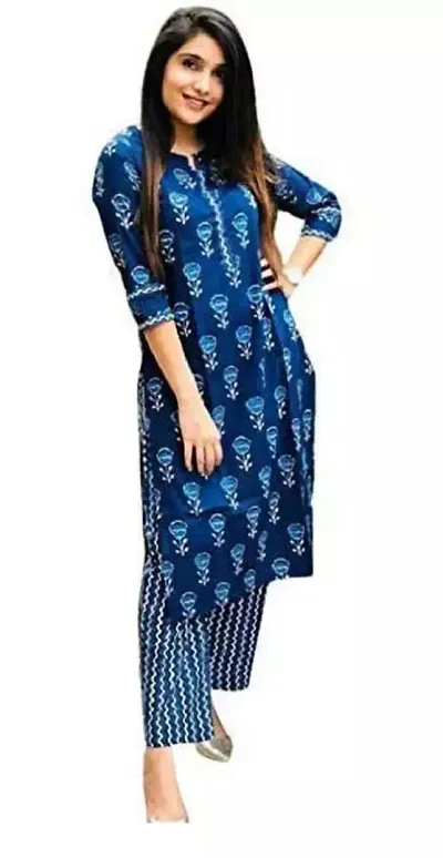 Stylish Women Casual Kurta with Bottom Set