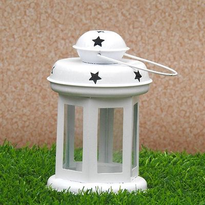 Decorative White Colored Candle T-Light Holder
