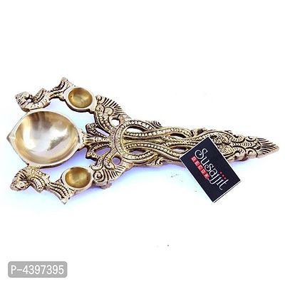 Beautiful Brass Kapoor Arti Spoon or Oil Diya