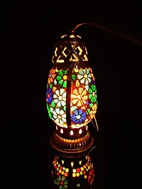 Stylish Look Decorative Beautiful Glass Showpiece Night Lamp/Table Lamp-thumb1