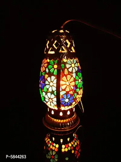 Stylish Look Decorative Beautiful Glass Showpiece Night Lamp/Table Lamp-thumb2