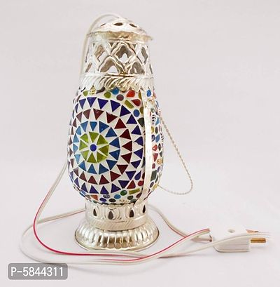 Vintage Look Marvelous Art work Decorative Showpiece Night Lamp/Table Lamp/ Hanging Lantern for Indoor/Outdoor Decoration-thumb2