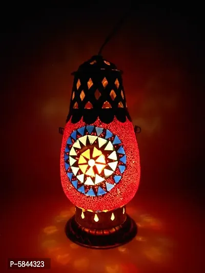 New Look Vintage Fancy Lalten colorful Hanging Lantern adroned with glass beads for embellishing your Home  Office-thumb0